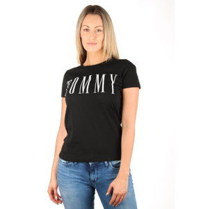 Tommy Hilfiger dámské černé tričko Clean - L (78)